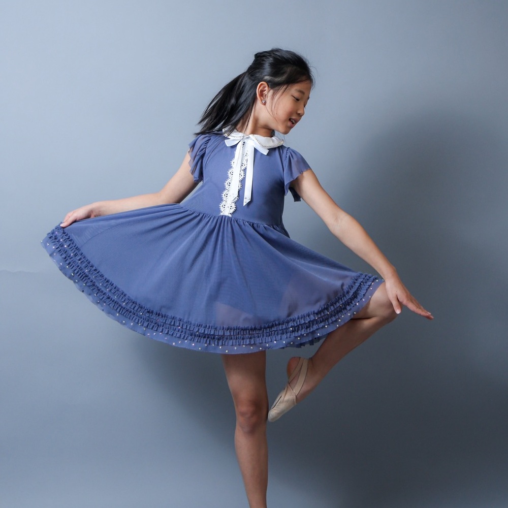 Weissman Head Above Water dress in blue